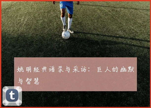 姚明经典语录与采访：巨人的幽默与智慧