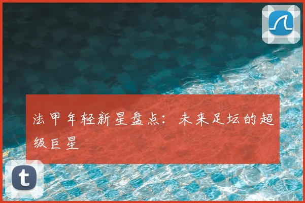 法甲年轻新星盘点:未来足坛的超级巨星